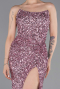 Long Powder Color Scaly Prom Gown ABU6218