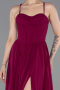 Long Plum Chiffon Prom Gown ABU6223