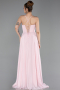 Long Powder Color Chiffon Prom Gown ABU6223