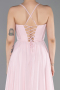 Long Powder Color Chiffon Prom Gown ABU6223