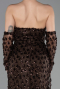 Long Brown Scaly Evening Dress ABU6224
