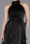 Long Black Chiffon Prom Gown ABU6227