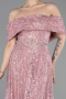 Midi Powder Color Beaded Cocktail Dress ABK2639