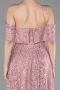 Midi Powder Color Beaded Cocktail Dress ABK2639