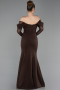 Long Brown Mermaid Evening Gown ABU6235