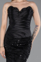 Long Black Scaly Evening Dress ABU6242