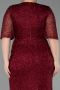 Burgundy Long Plus Size Evening Gown ABU4542