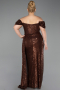 Long Scaly Plus Size Evening Dress ABU2973