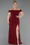 Long Burgundy Plus Size Prom Dress ABU6246