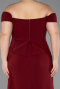 Long Burgundy Plus Size Prom Dress ABU6246