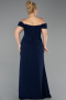 Long Navy Blue Plus Size Prom Dress ABU6246