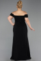 Long Black Plus Size Prom Dress ABU6246