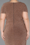 Midi Gold Plus Size Cocktail Dress ABK2641