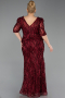 Long Scaly Plus Size Evening Dress ABU6149