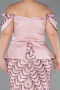 Long Powder Color Scaly Plus Size Evening Dress ABU6262