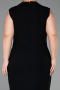 Midi Black Plus Size Cocktail Dress ABK2647