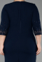 Midi Navy Blue Plus Size Cocktail Dress ABK2648