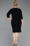 Midi Black Plus Size Cocktail Dress ABK2648