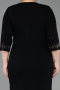 Midi Black Plus Size Cocktail Dress ABK2648