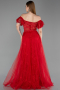 Long Red Evening Dress ABU6244