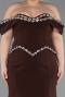 Long Brown Plus Size Evening Gown ABU6199
