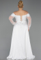 Long Beaded Plus Size Evening Gown ABU6093