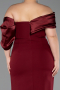 Burgundy Long Formal Plus Size Dress ABU5047