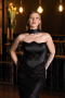 Long Black Beaded Evening Dress ABU6238