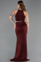 Halter Neck Slit Long Evening Gown ABU4324