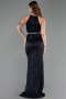 Halter Neck Slit Long Evening Gown ABU4324