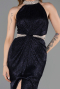 Halter Neck Slit Long Evening Gown ABU4324