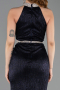 Halter Neck Slit Long Evening Gown ABU4324
