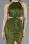 Halter Neck Slit Long Evening Gown ABU4324
