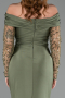 Long Olive Drab Evening Dress ABU6273