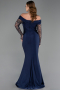 Long Navy Blue Evening Dress ABU6273