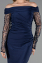 Long Navy Blue Evening Dress ABU6273