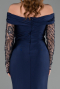 Long Navy Blue Evening Dress ABU6273
