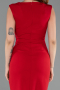 Midi Red Evening Dress ABK2653