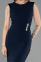 Midi Navy Blue Evening Dress ABK2653