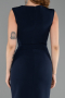 Midi Navy Blue Evening Dress ABK2653