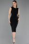 Midi Black Evening Dress ABK2653