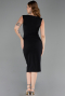 Midi Black Evening Dress ABK2653