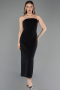 Midi Black Party Dress ABK2655