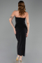 Midi Black Party Dress ABK2655