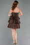 Short Brown Cocktail Dress ABK2656