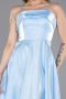 Midi Light Blue Satin Evening Dress ABK2657