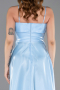 Midi Light Blue Satin Evening Dress ABK2657
