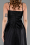 Midi Black Satin Evening Dress ABK2657
