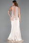 Long Gold Satin Evening Dress ABU6276