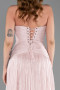 Long Powder Color Chiffon Evening Dress ABU6277